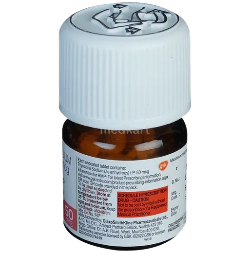 eltroxin 50mcg tablet 120's